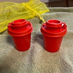 Tupperware Mini Salt and Pepper Shakers